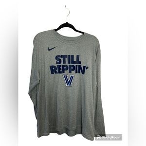 Villanova Nike gray long sleeve tee shirt. XXL